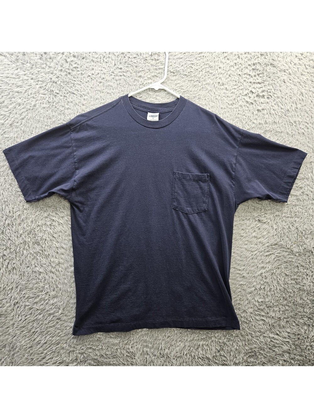 OLD NAVY Vintage Pocket T Shirt Men Medium Single Stitch Blue Soft 90s